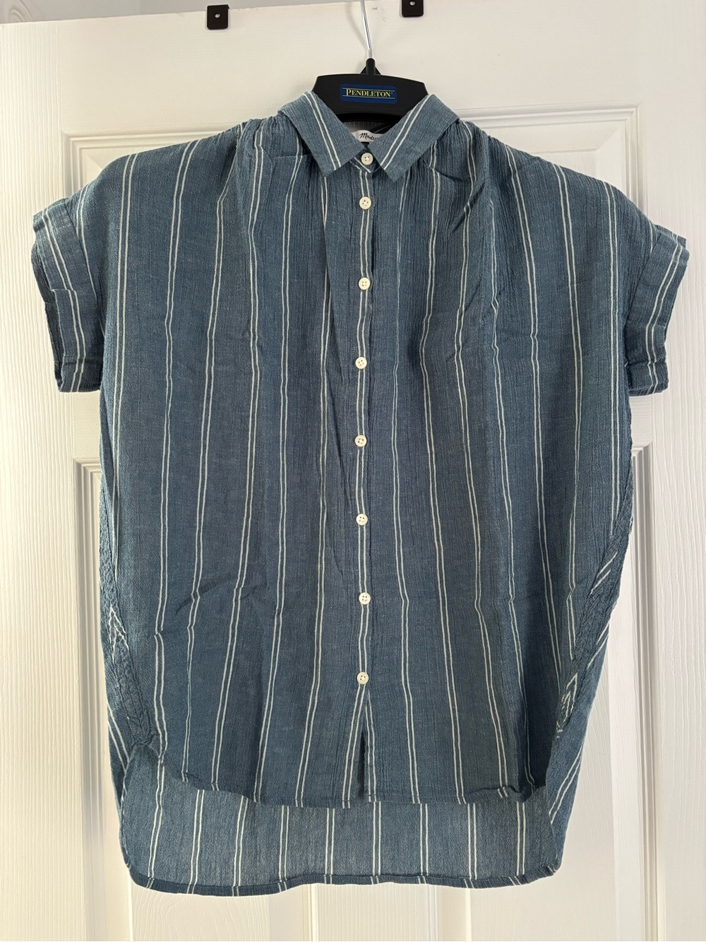Madewell Striped Short-Sleeve Button-Down Shirt